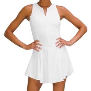 Lululemon Everlux Short-Lined Tennis Tank Top Dress 6" White